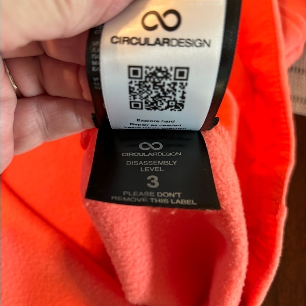 THE NORTHFACE Polartec100 retro Orange 1/2 zip men’s or women size XL - Picture 7 of 7
